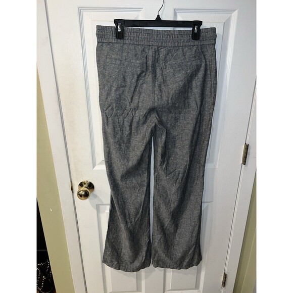 Soho Street Linen Pants Womens Sz M Viscose Pull On Drawstring Pockets Lagenlook - Picture 4 of 7